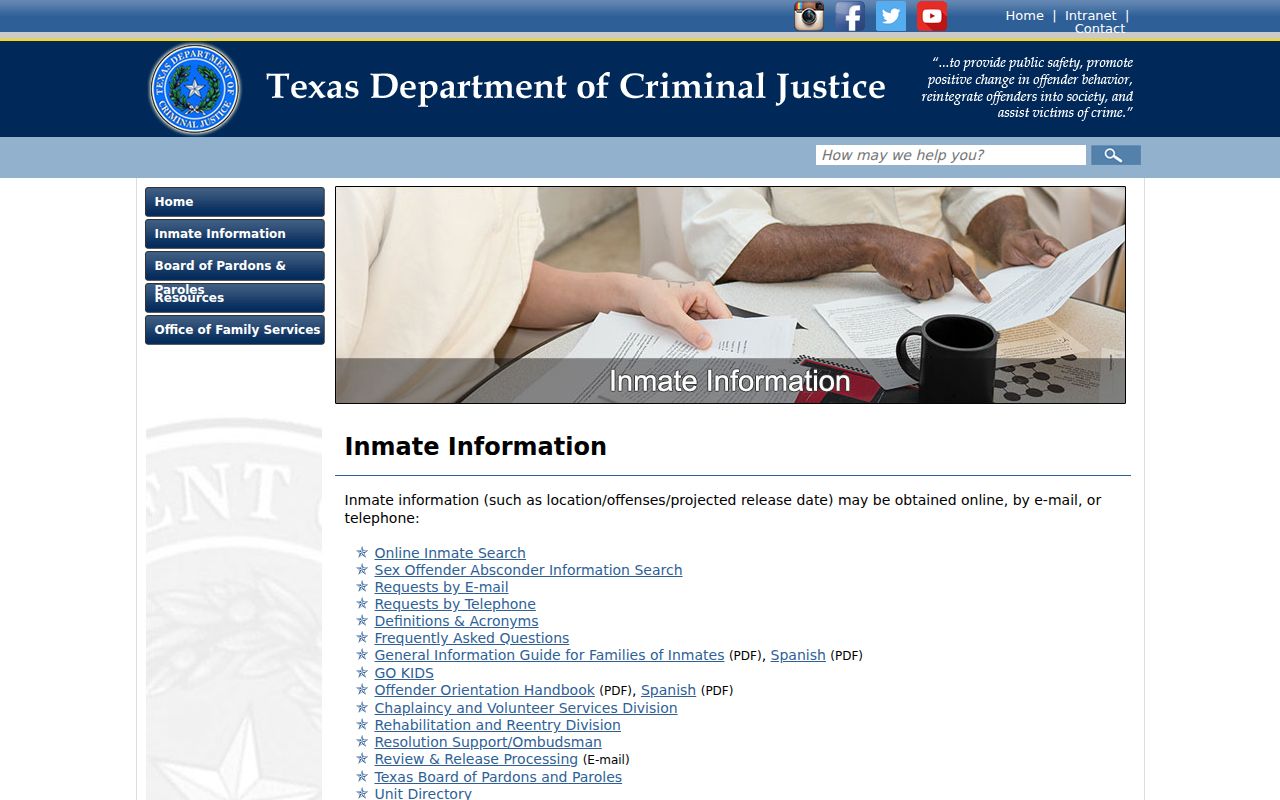 TDCJ locator options after a Fort Bend County arrest transfer